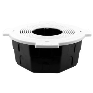 Bote integral Poliflex de 8 cm ideal para alojar luminarias tipo spot. Gran resistencia al aplastamiento. 40 pzas.