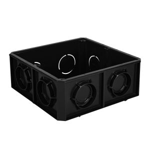 Caja eléctrica Poliflex de 1/2" la más segura e indeformable. Evita fugas de corriente con postes aislados. Empaque de 100 pzas.