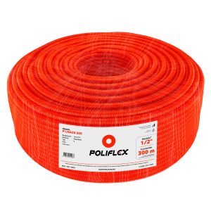 Poliducto flexible naranja 1/2" sin guía de 300m. Para losas de concreto y bovedilla en construcciones residenciales.