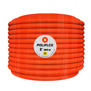 Rollo de Poliducto Poliflex PAD 2" con Guía PAD. Especial para redes subterráneas y proyectos CFE.