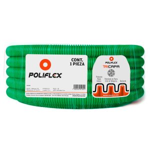 Poliducto flexible verde 3/4" de 15m para edificaciones superiores a 3 niveles