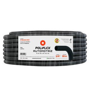 Tubo Poliflex automotriz ranurado 3/4" de 50m. La forma más fácil de proteger el arnés eléctrico en el automóvil.